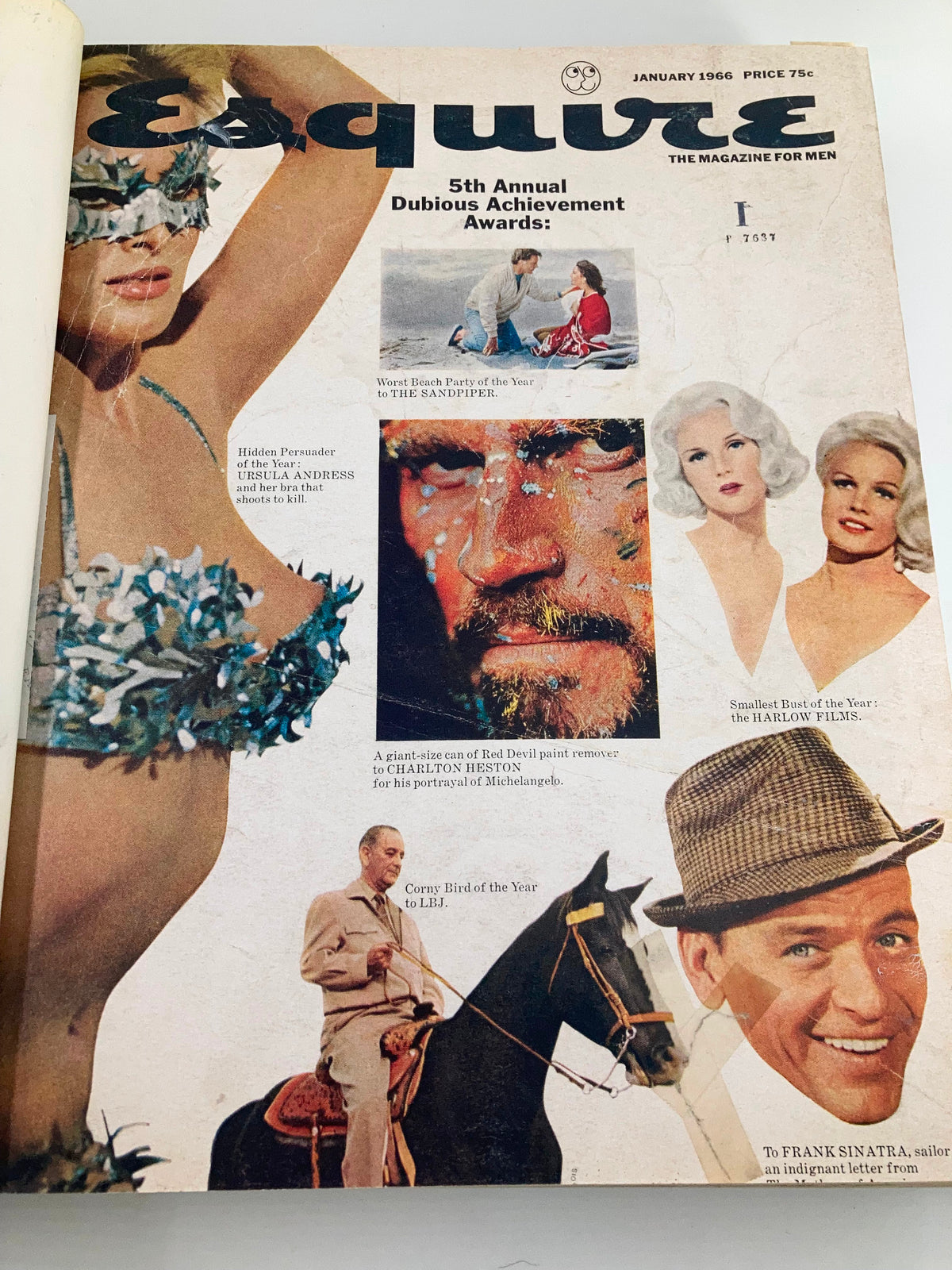 Esquire Magazine January - June 1966 Library Bound Frank Sinatra