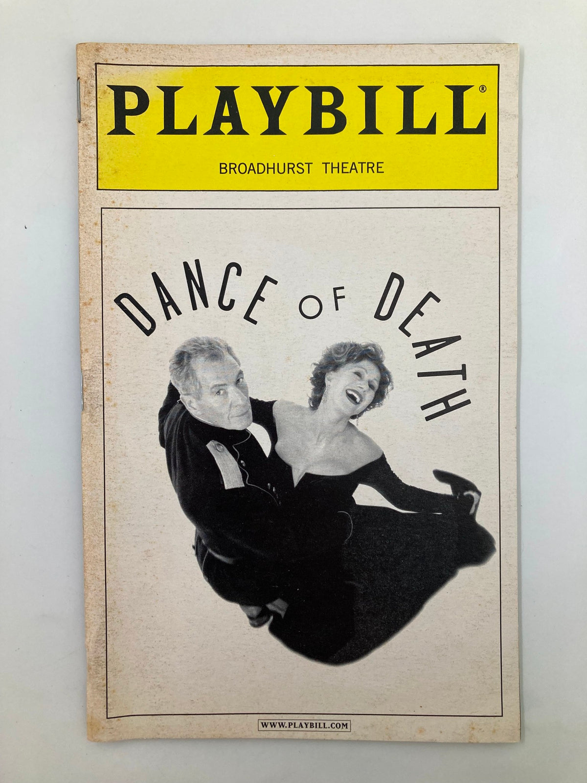 2001 Playbill for Dance of Death at Broadhurst Theatre featuring Ian McKellen and Helen Mirren on the cover.