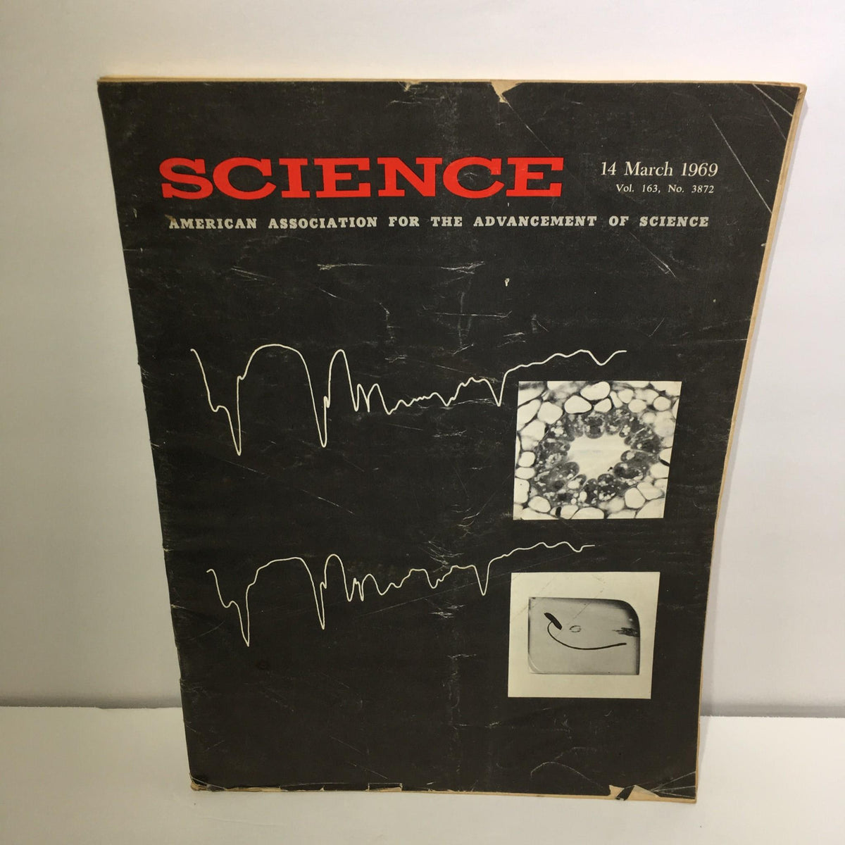 Cover of Science Magazine, March 14, 1969, Vol 163 No. 3872, featuring graphical elements and scientific illustrations.