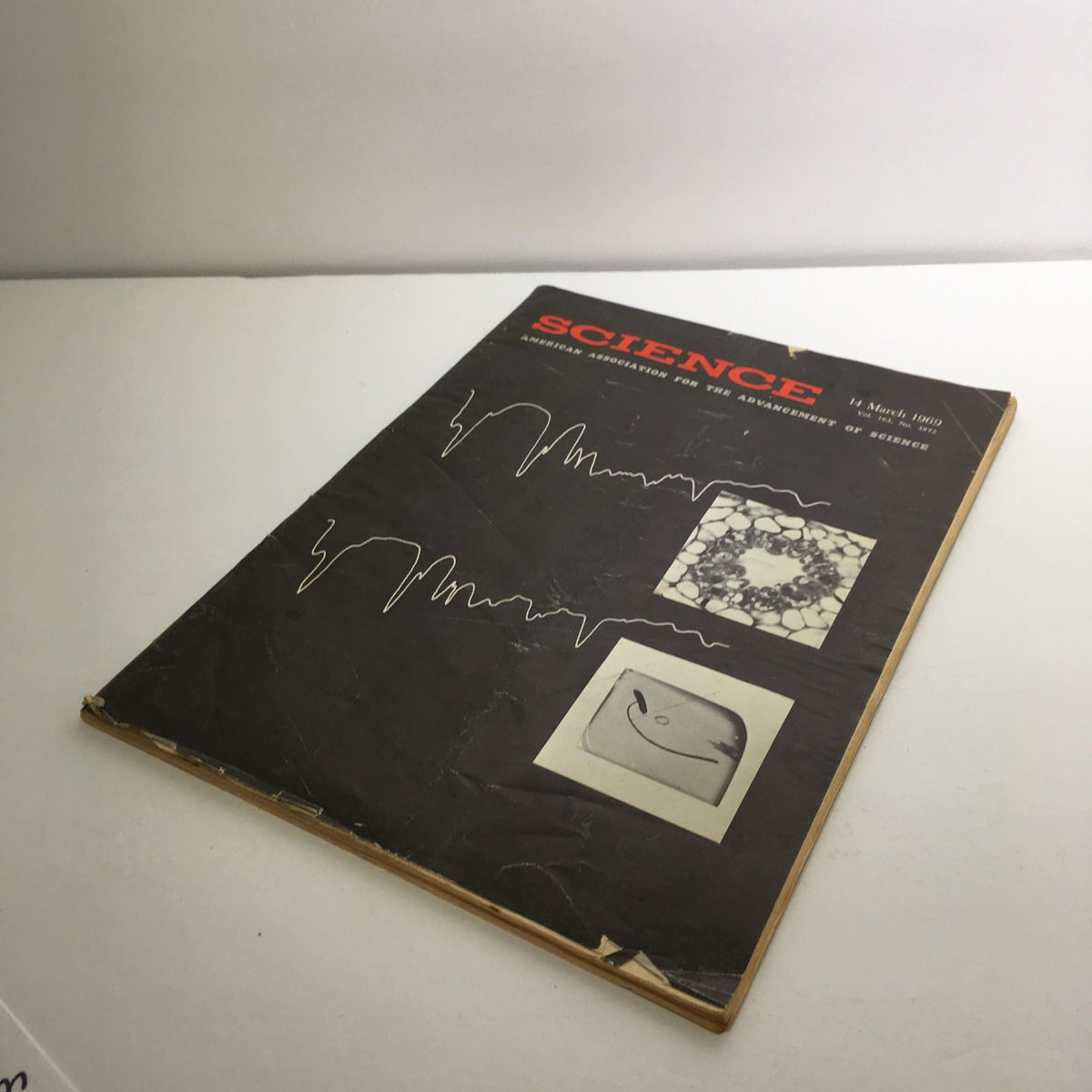 Front cover of Science Magazine March 14 1969 Vol 163 No. 3872 displaying its title and scientific illustrations.