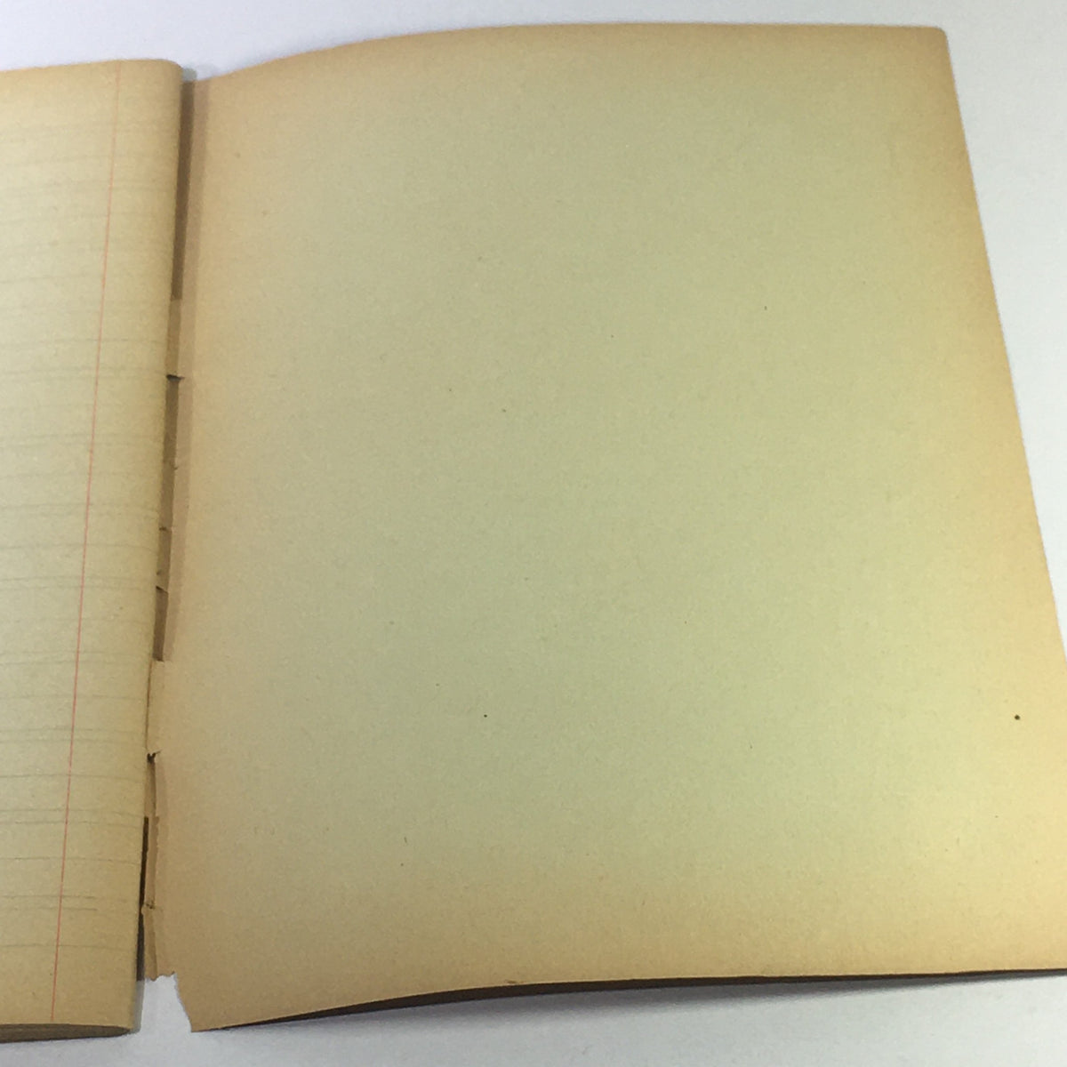 Interior page of the vintage magazine 'VTG 1915 Opera Nazionale Balilla S. M. Vittorio Emanuele III IL Re Vittorioso', showcasing a blank, aged page indicative of its historical context.