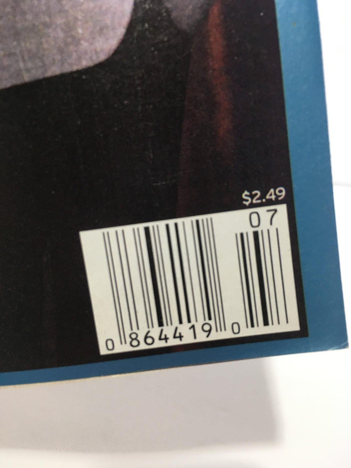 Barcode detail of the TV Guide February 13-19 2005 Johnny Carson Cover, showcasing the original price of $2.49.