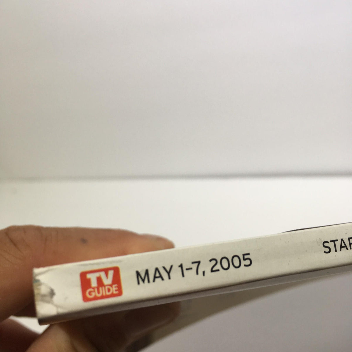 Spine of the TV Guide May 1-7 2005 showcasing the Star Wars theme with publication date.
