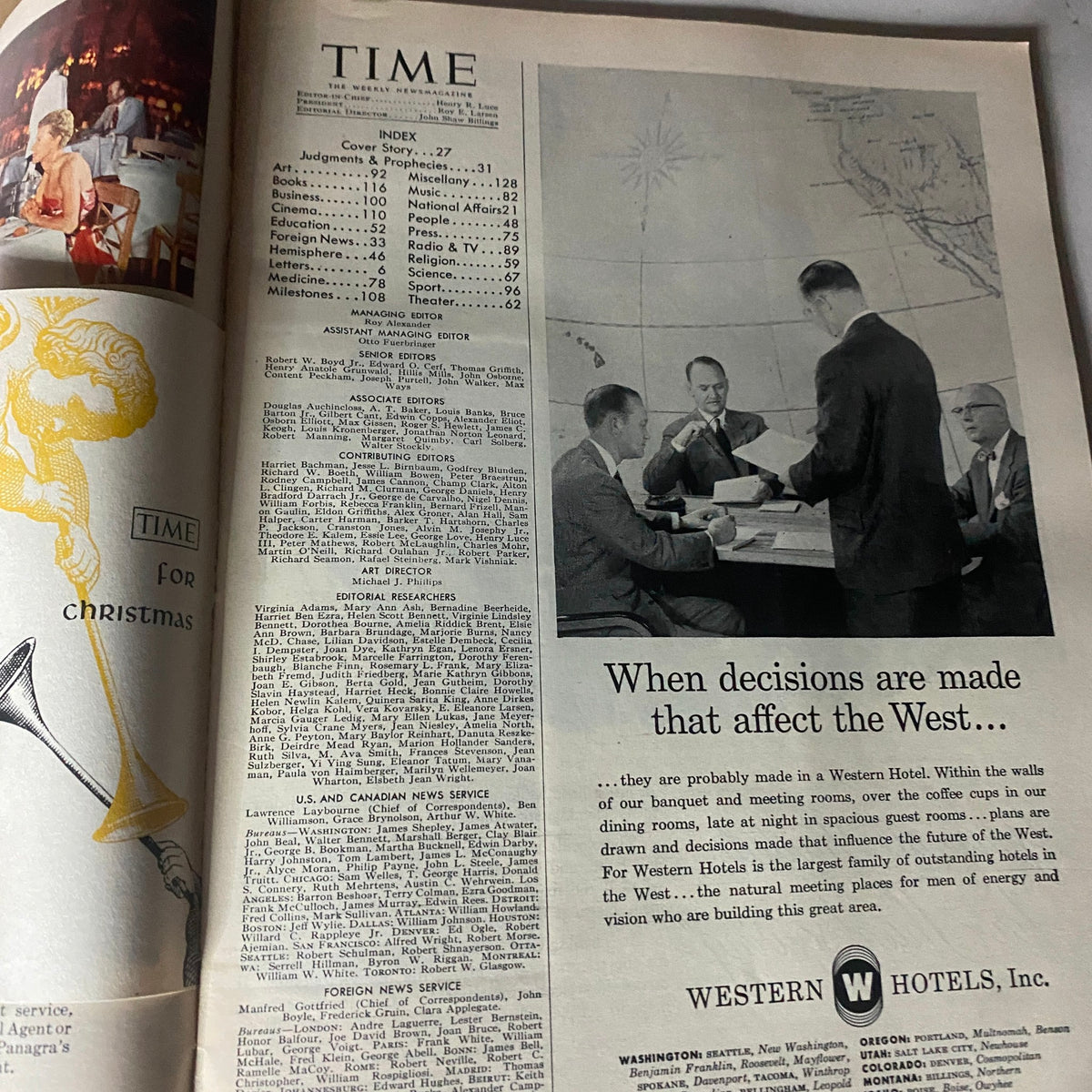Vintage Time Magazine November 15, 1954 Vol 64 No. 20 Governor George M. Leader