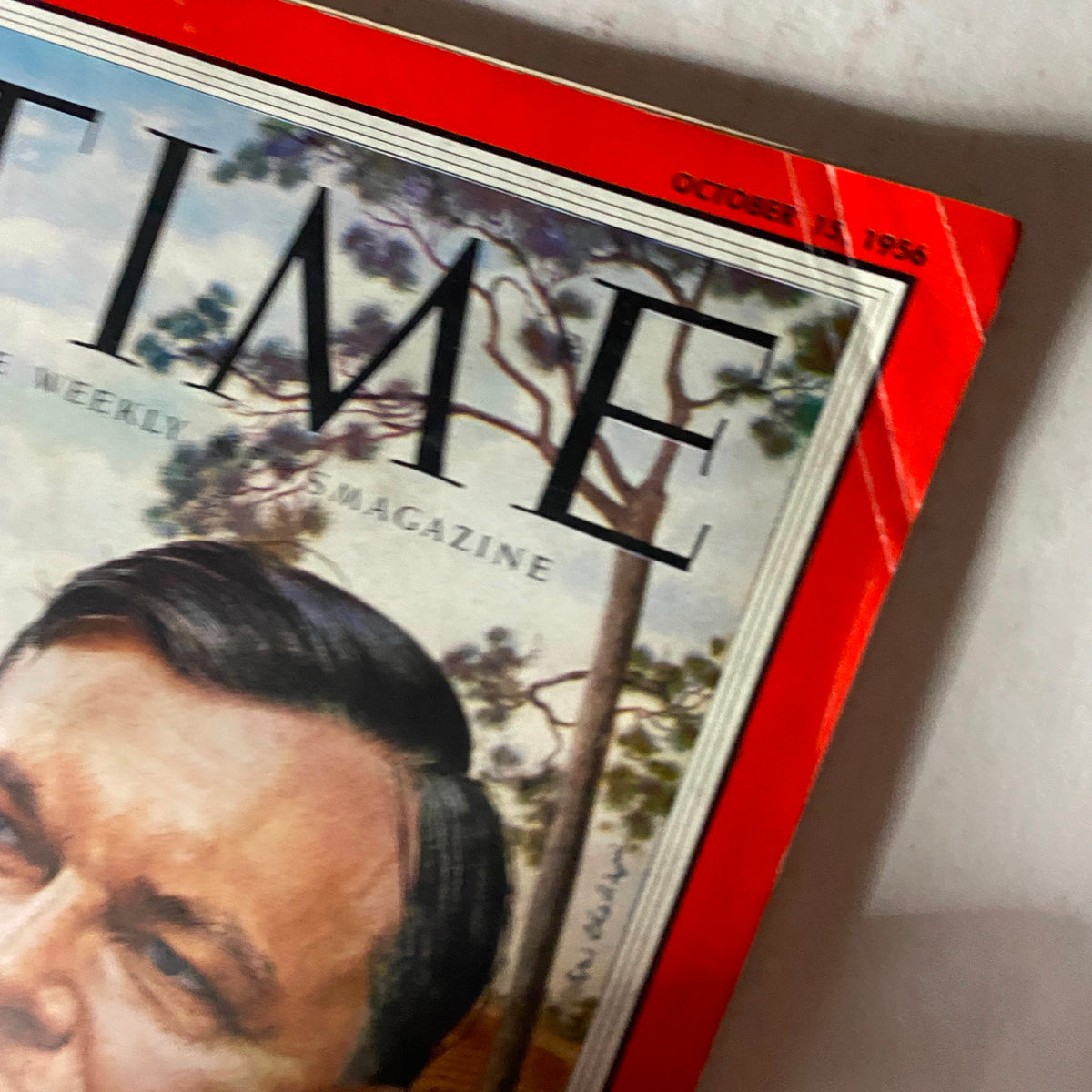 Cover of VTG Time Magazine October 15, 1956 Vol 68 No. 16 featuring Herman Talmadge, showcasing mid-20th century American political history.