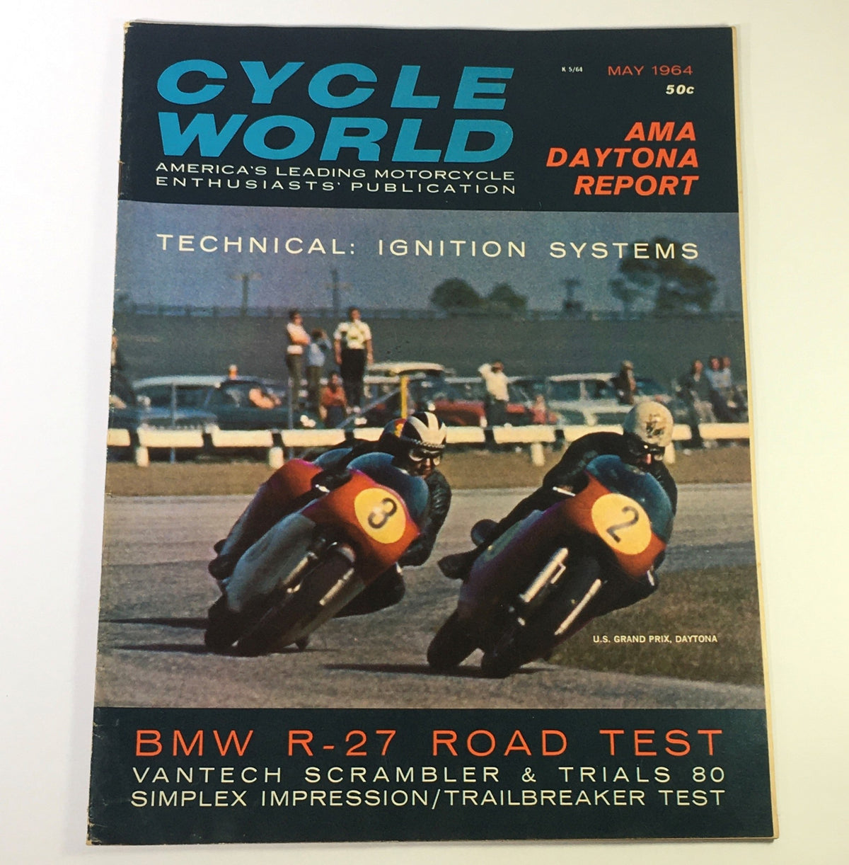 Vintage Cycle World Magazine May 1964 - BMW R-27 Road Test / Ignition Systems Report
