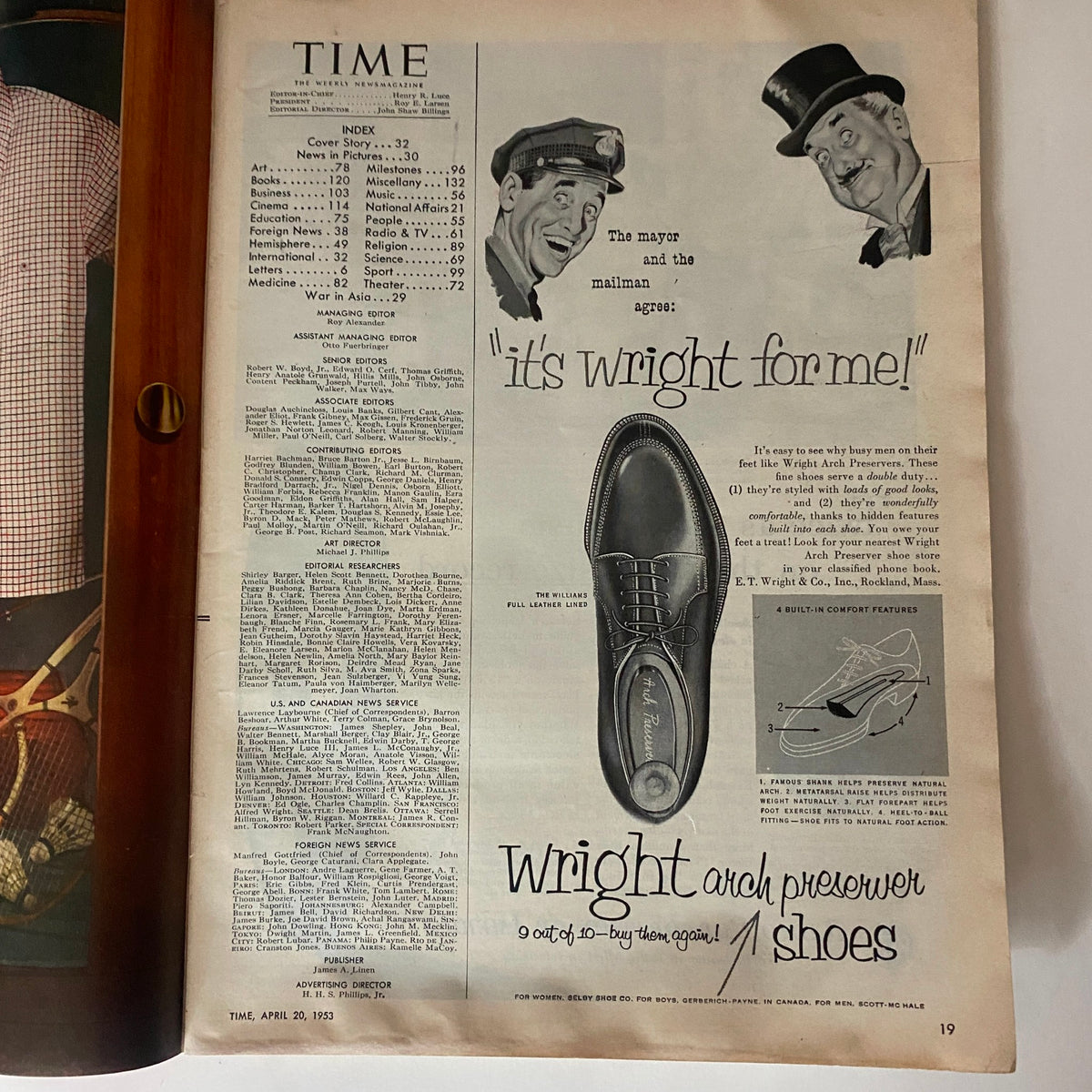 Vintage Time Magazine April 20, 1953 Vol 61 No. 16 Viacheslav Molotov