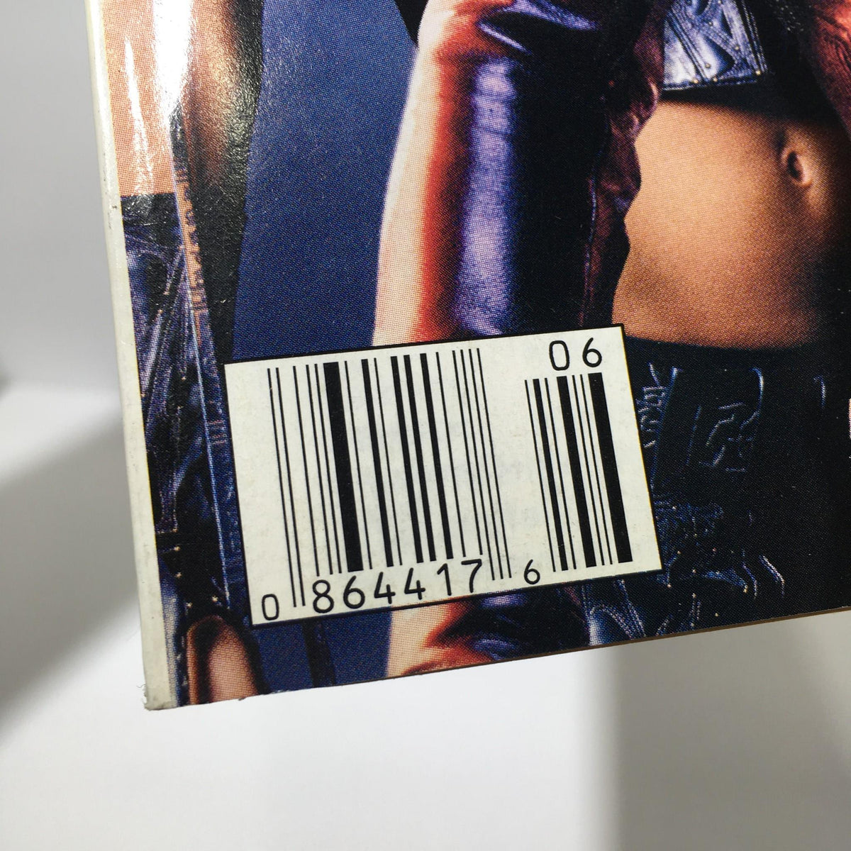 Barcode detail from TV Guide February 8-14 2003 with Daredevil theme.