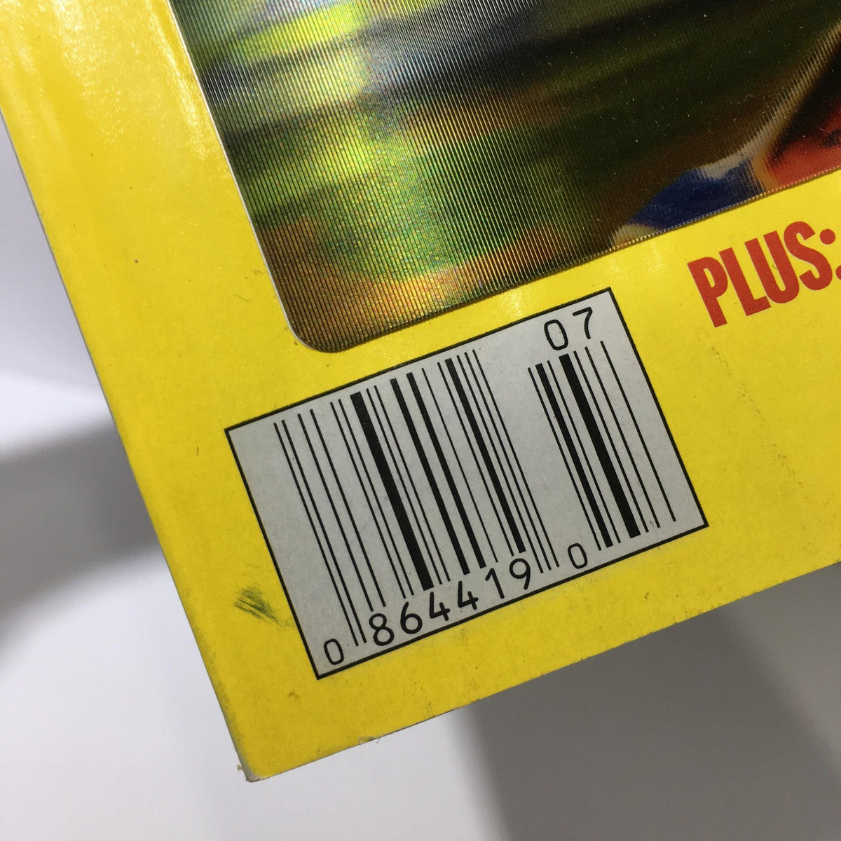 Close-up of the barcode on the TV Guide February 15-21 2003 edition featuring Nascar All-Star '03, indicating publication details.