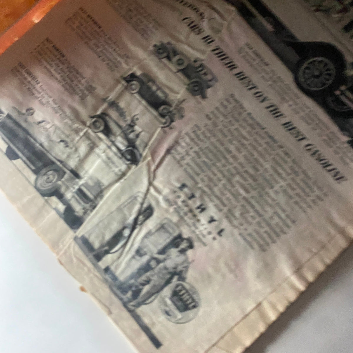Inside page of the July 7, 1952, Vintage Time Magazine, showcasing vintage automotive advertisements and historical context from that year.