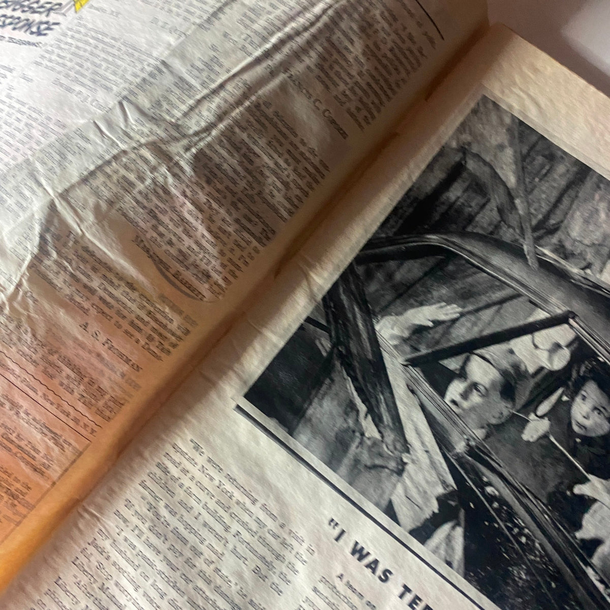 Interior page from the VTG Time Magazine July 7, 1952 featuring an article and image, showcasing the historical content of the magazine with General Mark W. Clark.