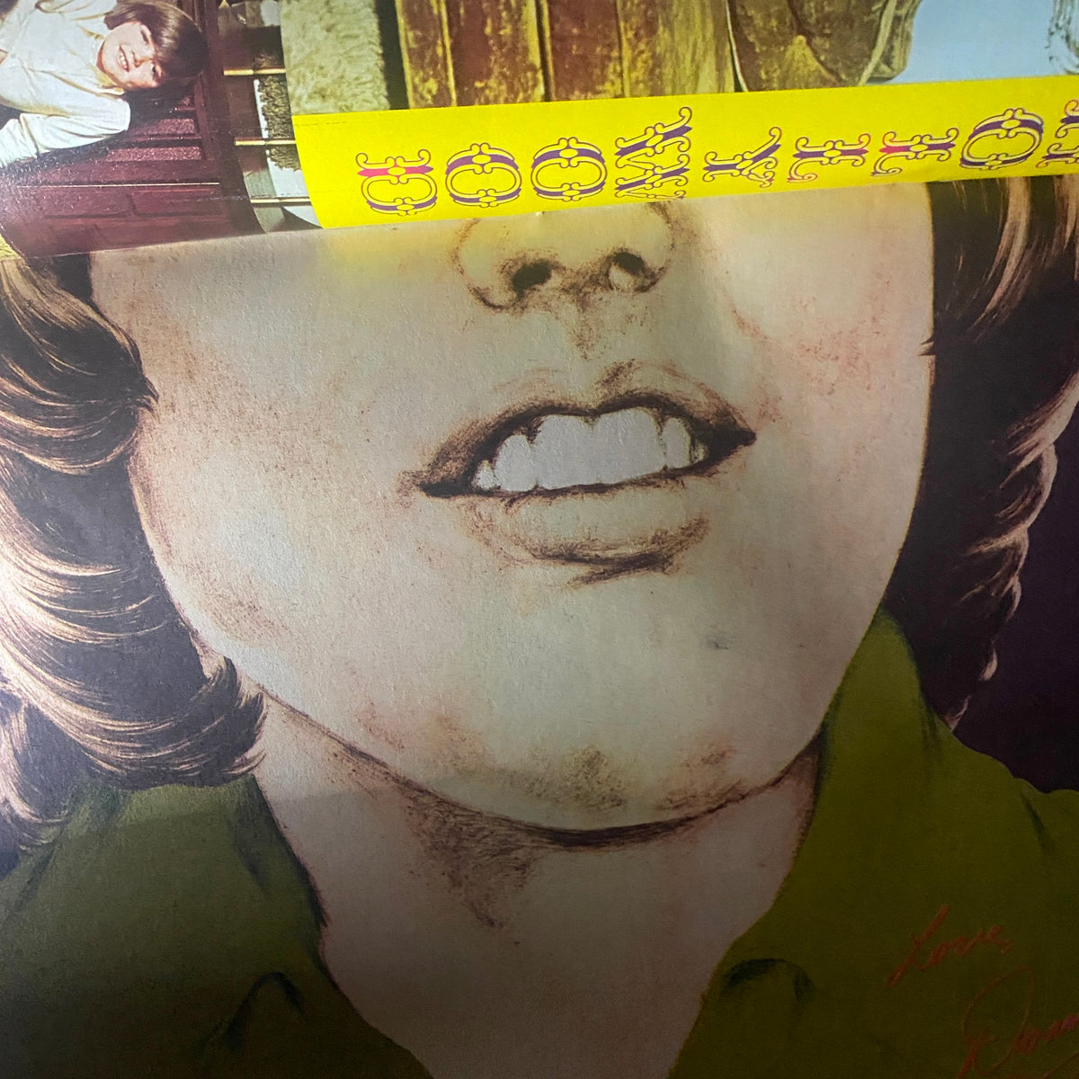 Illustration focused on a member of the Osmonds in VTG 16 Magazine Summer 1973 Vol 1 No. 1, showcasing the nostalgic artistic style prevalent in the 1970s.