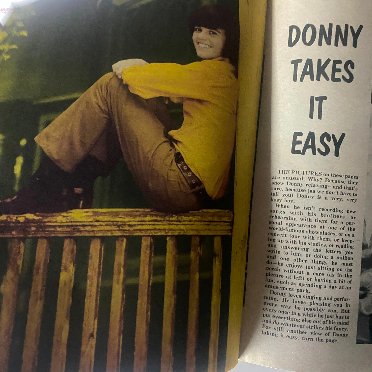 Vintage 16 Magazine Summer 1973 No. 2 Summer Special Donny Osmond w Poster No Label