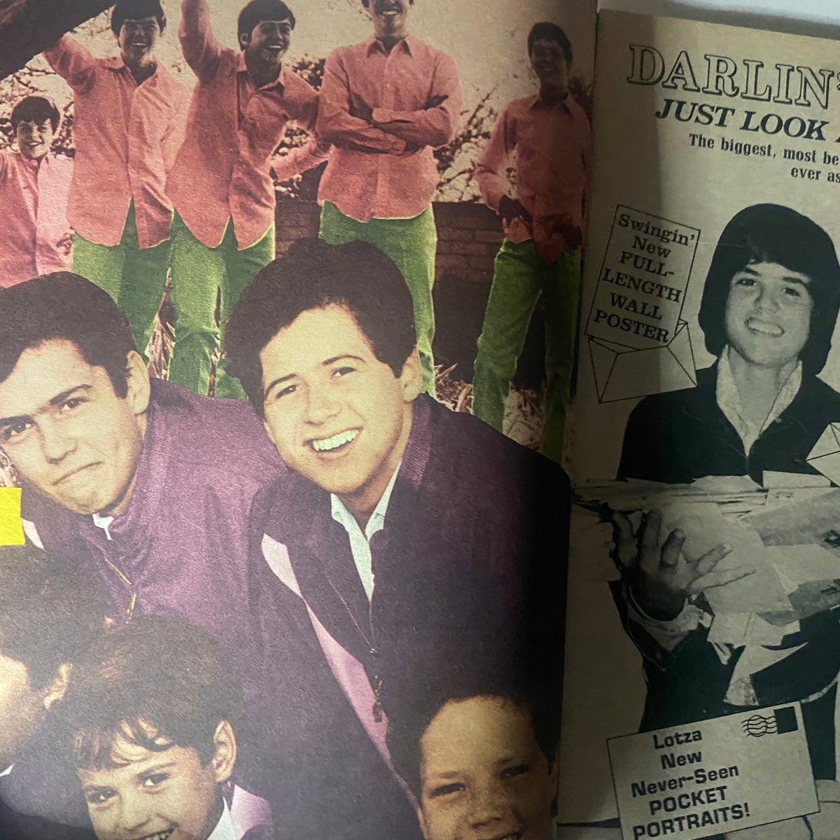 Vintage 16 Magazine Winter 1974 Donny Osmond, Randy Mantooth VG w Poster No Label