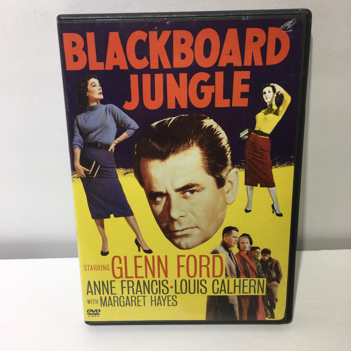 Blackboard Jungle 2005 Glenn Ford DVD cover featuring the title prominently, along with images of Glenn Ford, Anne Francis, and other cast members.
