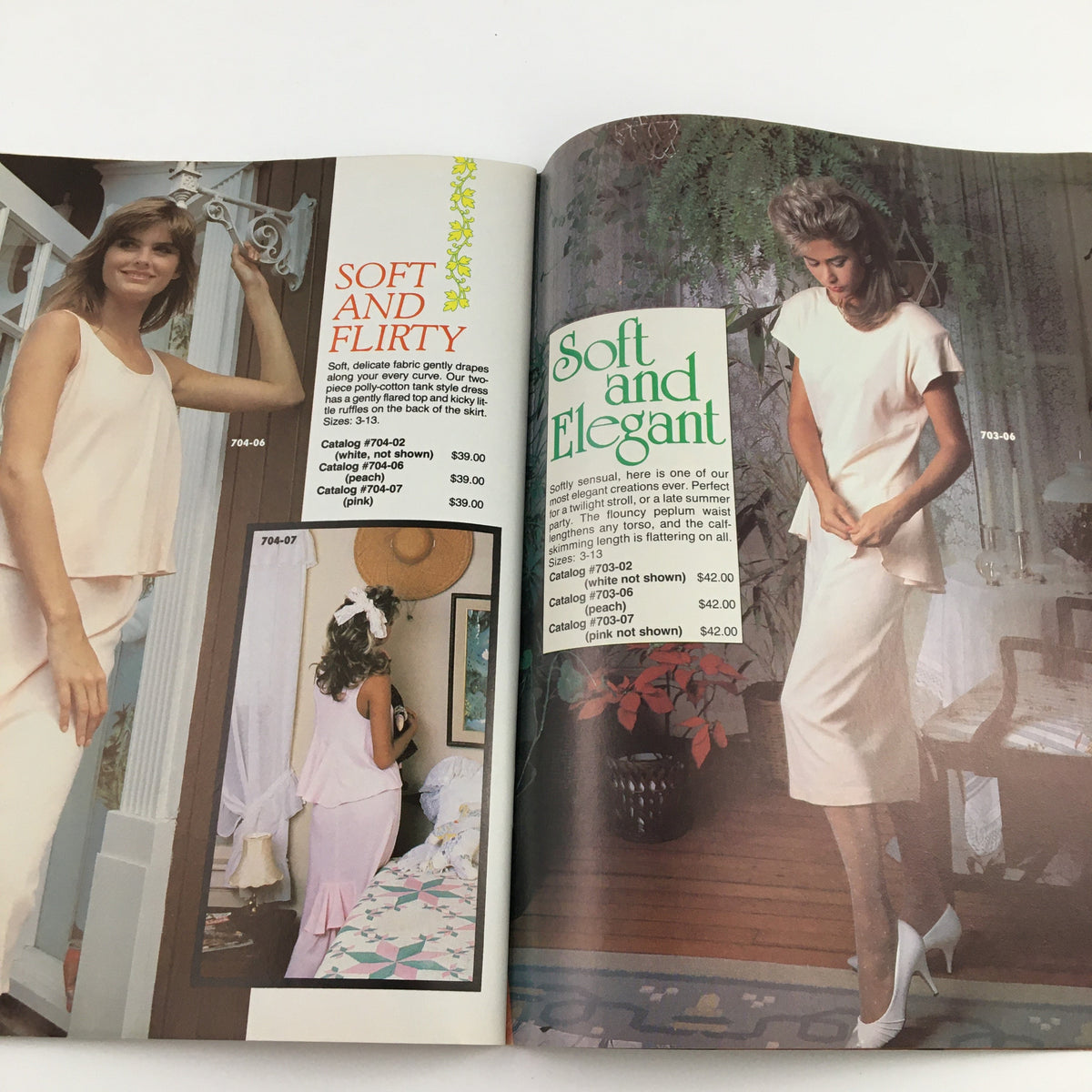 Swimsuit International Magazine October 1987 Ujena Bikini Model No Label with models displaying elegant outfits, reflecting soft and flirty fashion styles from the 1980s.