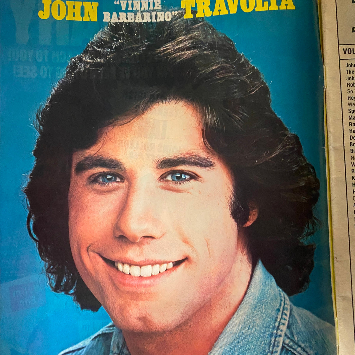 Vintage 16 Magazine July 1976 John Travolta, Robby Benson VG w Poster No Label