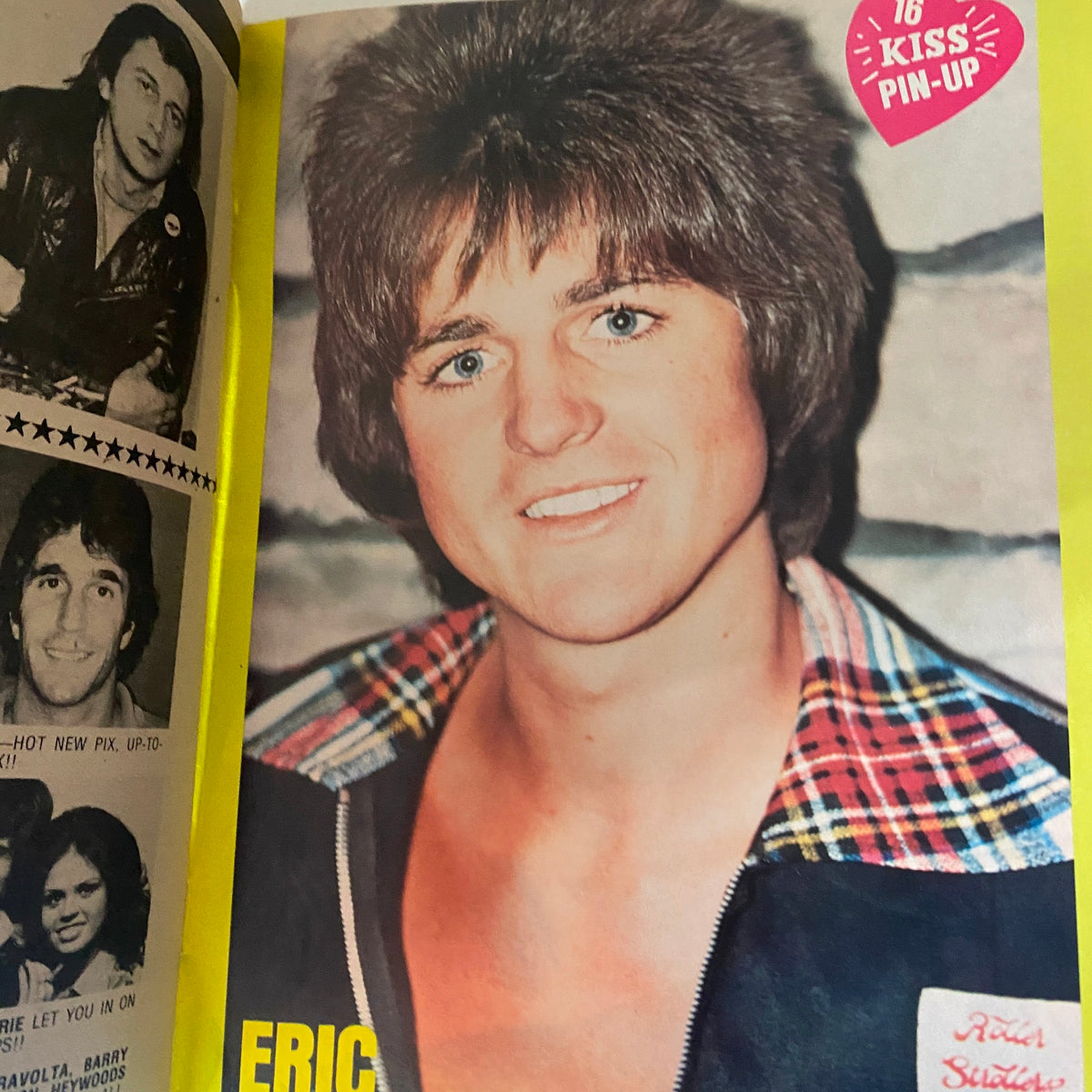 Vintage 16 Magazine July 1976 John Travolta, Robby Benson VG w Poster No Label