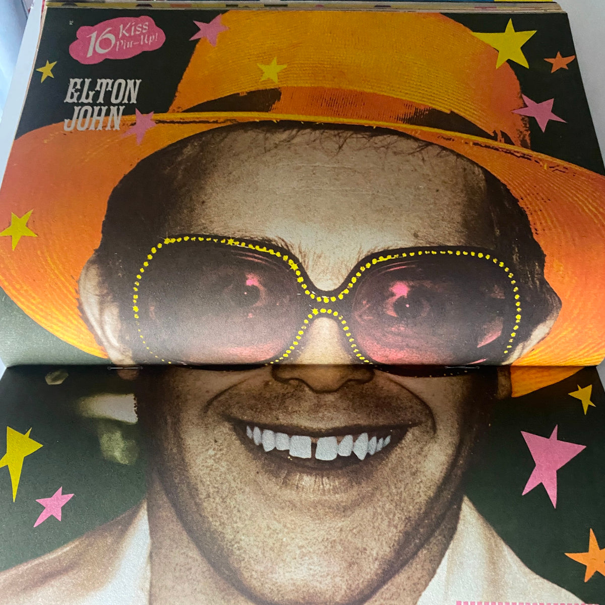 Vintage 16 Magazine August 1975 Elton John, Bo Donaldson VG w Poster