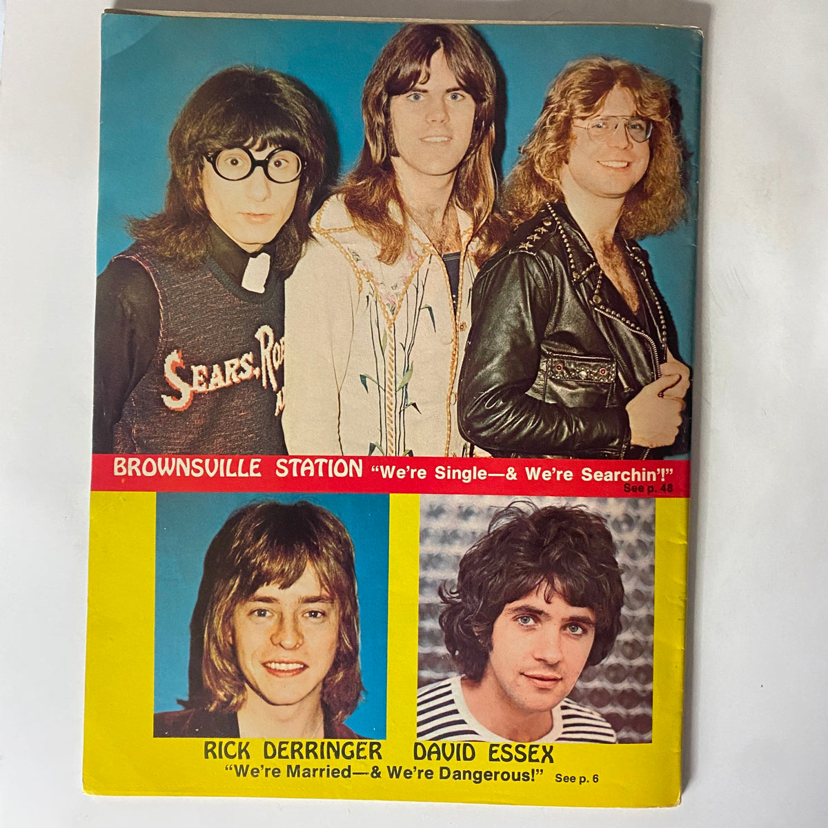 Vintage 16 SPEC Magazine August 1974 Linda Blair, Donny & Marie VG w Poster