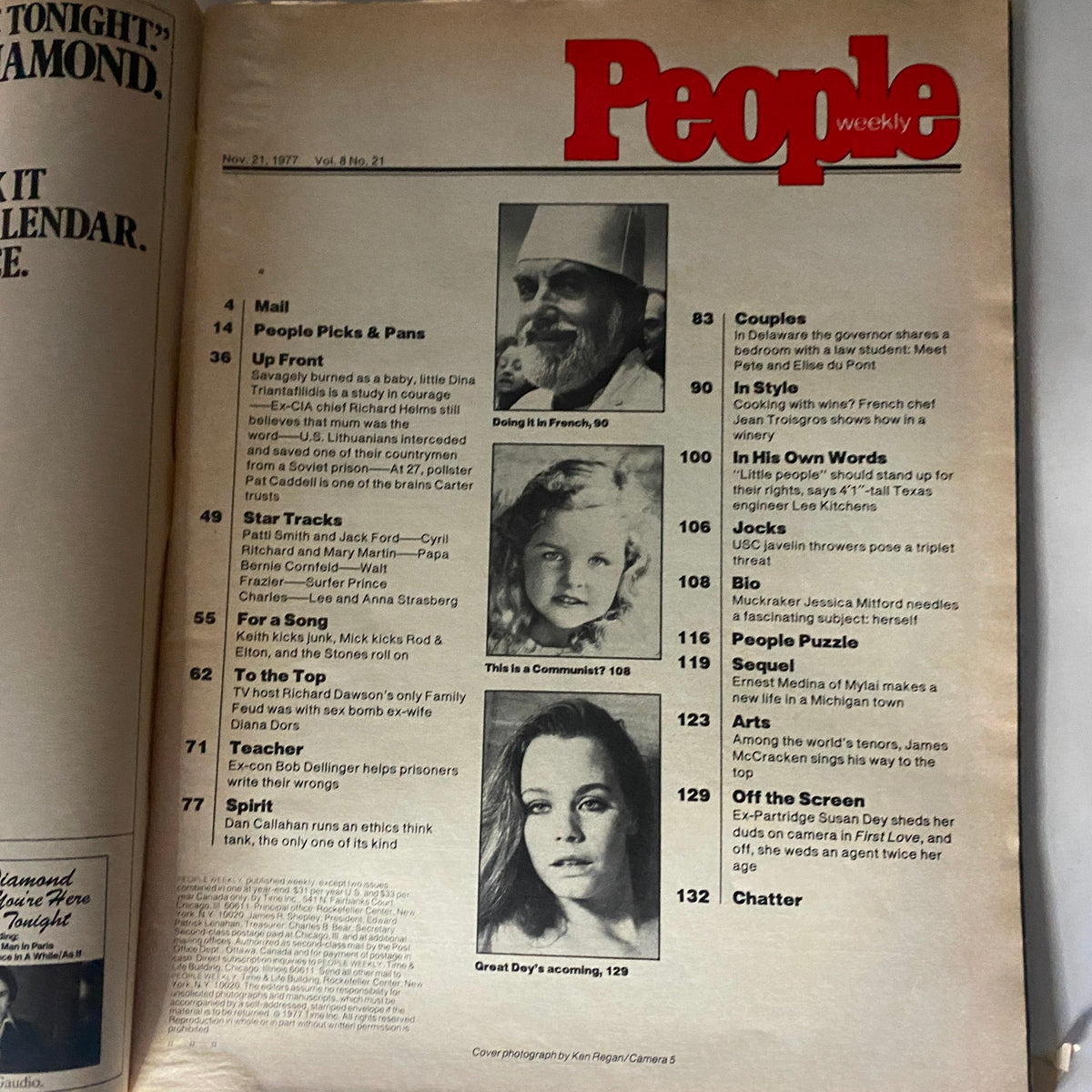 Vintage People Weekly Magazine November 21, 1977 Mick Jagger Keith Richards No Label