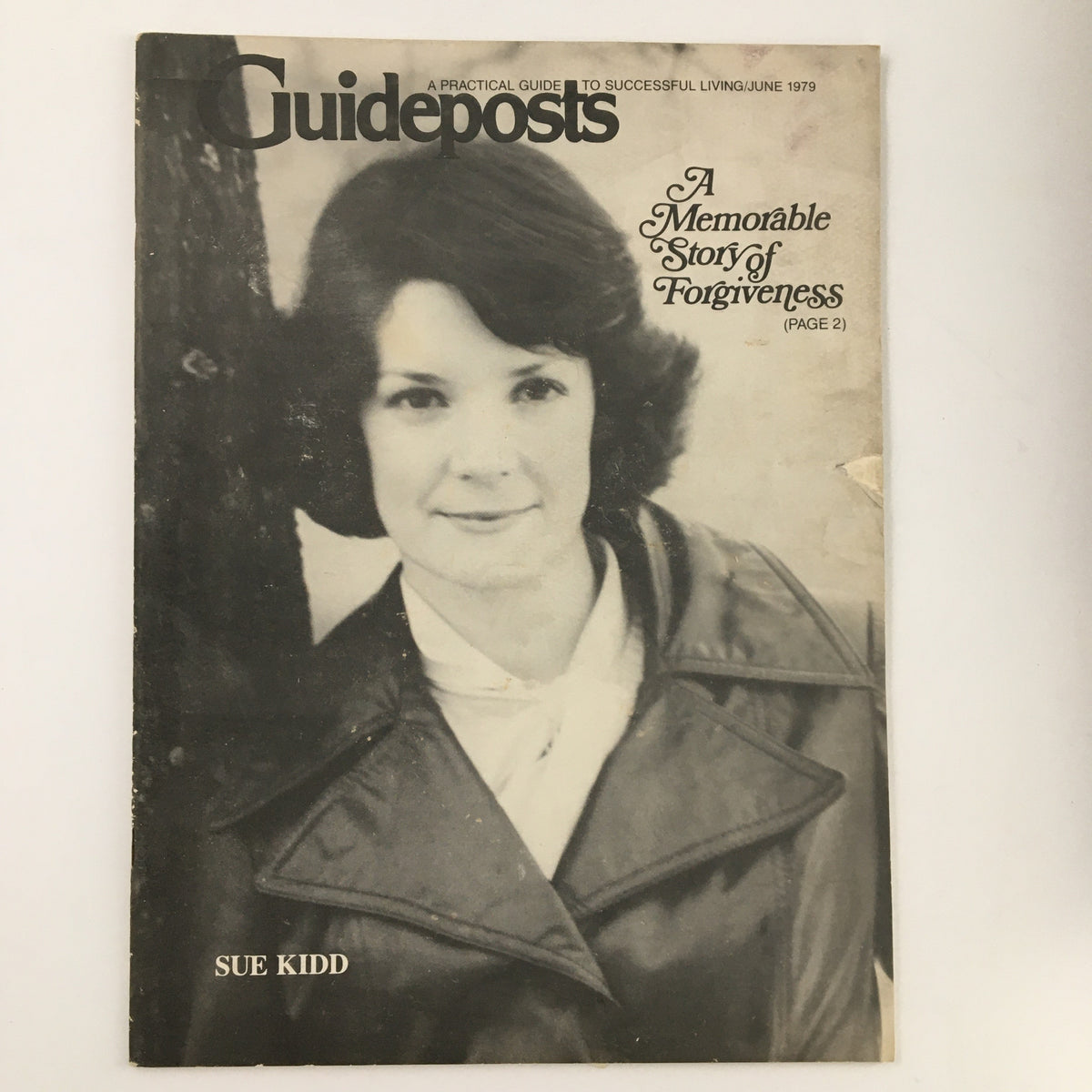 Cover of Guideposts Magazine June 1979 featuring a portrait of Sue Kidd, titled 'A Memorable Story of Forgiveness'.