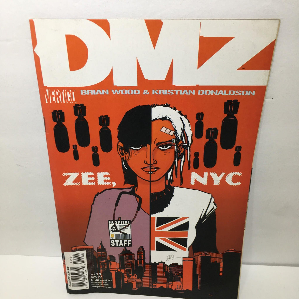 DMZ #11 Vertigo Brian Wood & Kristian Donaldson Zee, NYC