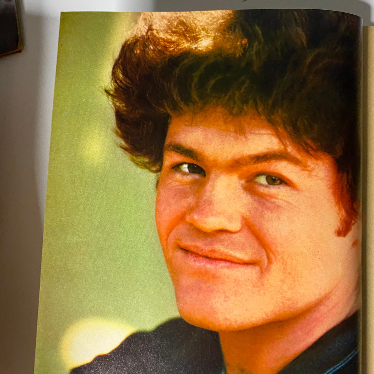 Portrait of Micky Dolenz from The Monkees featured in TeenSet Magazine February 1968 Vol 4 No 2.