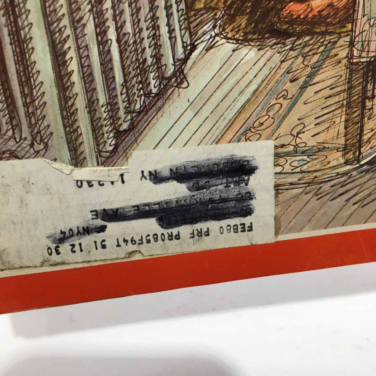Detail view of the cover of Time Magazine Dec 24 1979, showcasing wear and a label, highlighting its historical value.