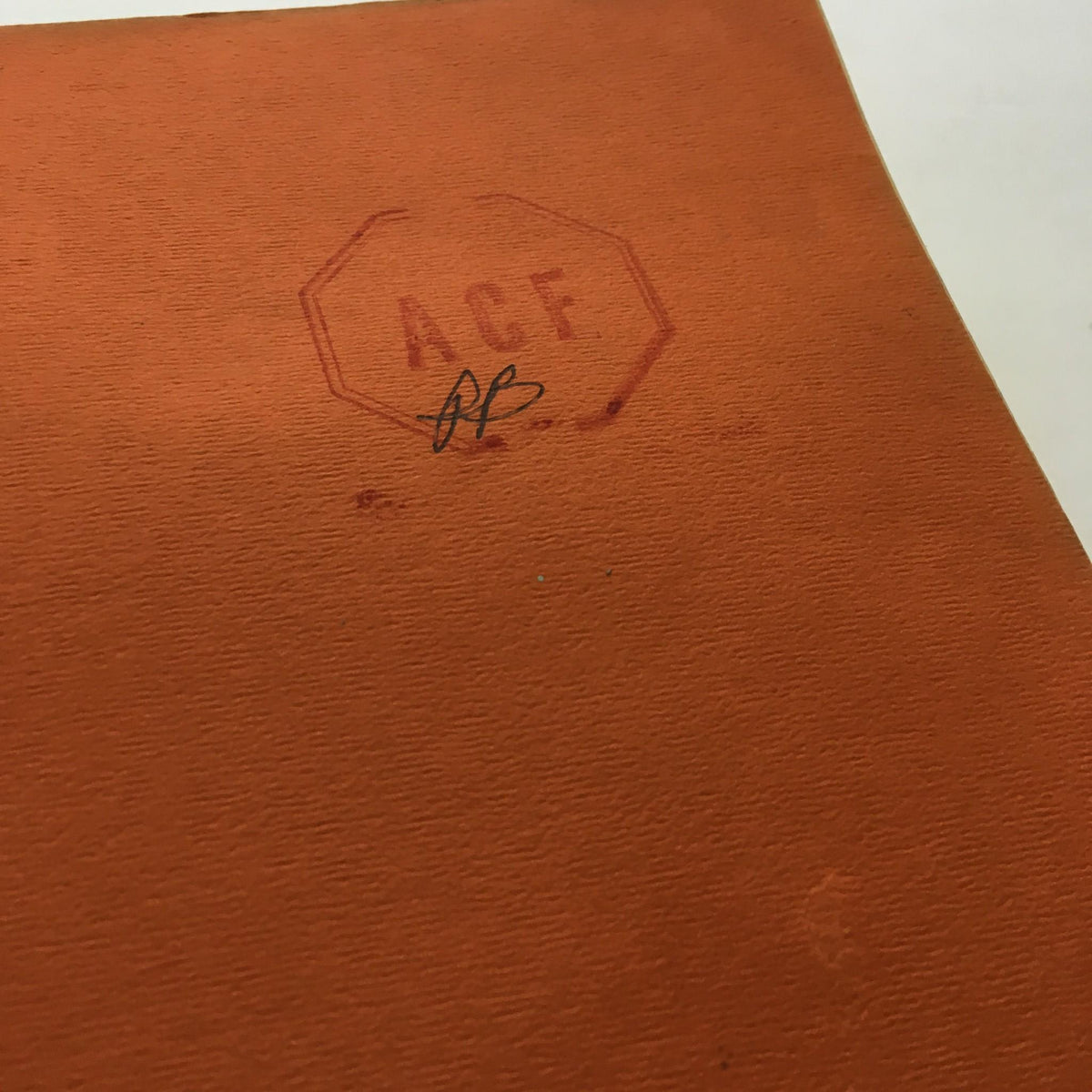 Interior page of 'Keys to the Inner Universe Vol. 1' featuring a stamped inscription, revealing the magazine's vintage authenticity.