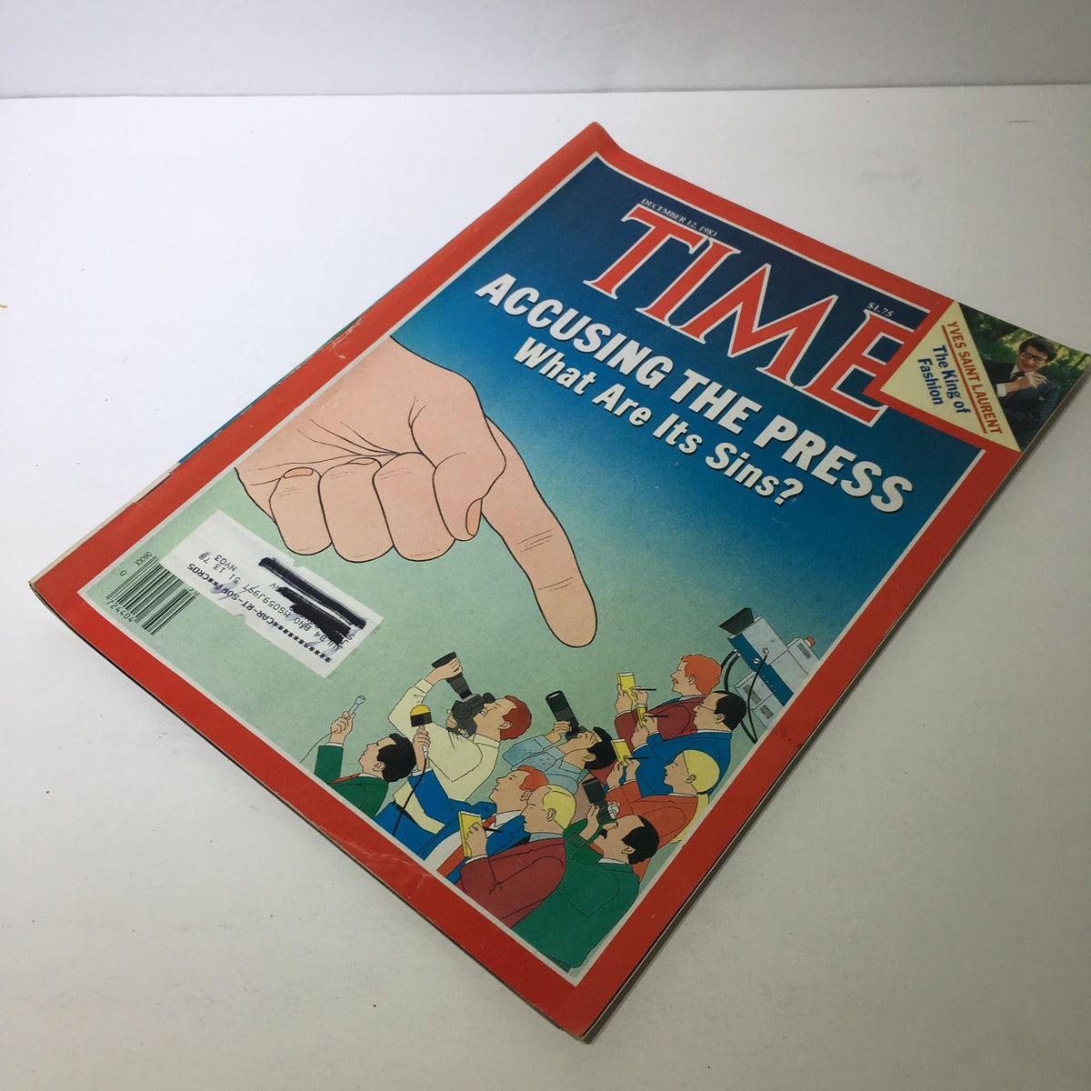 Alternative view of the Time Magazine December 12 1983 cover showing the title 'Accusing The Press: What Are Its Sins?' and an assortment of reporters.