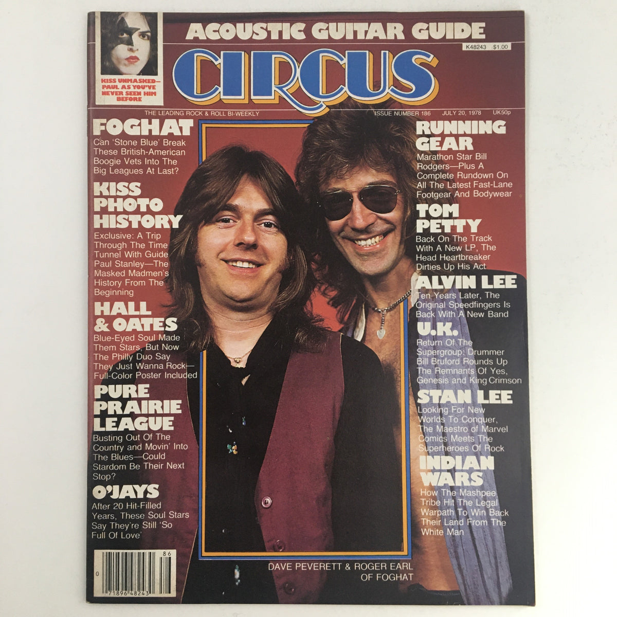 Circus Magazine cover from July 20, 1978, featuring Dave P. and Roger Earl with a poster of Hall & Oates, showcasing the vibrant music scene of the late '70s.