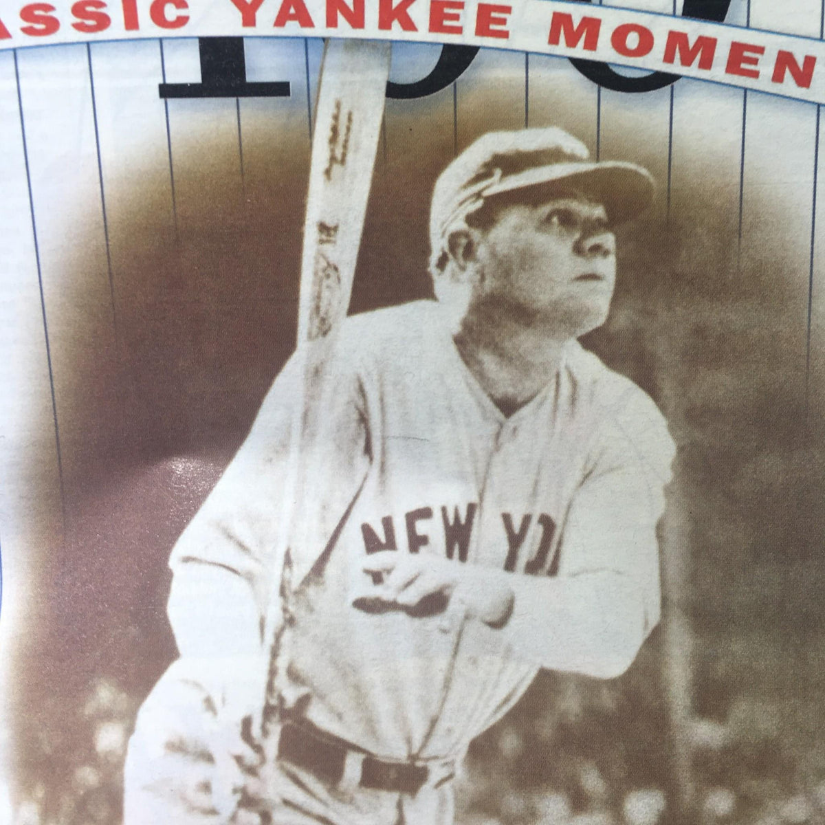 Image from New York Daily News: April 15 2003 Blue Panel Ranks A Century Of Highlights featuring a historic Yankee player in action.