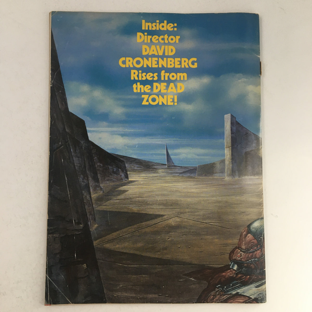 Cover of the Heavy Metal Fantasy Magazine September 1984 featuring promotional content about the director David Cronenberg's work in 'Dead Zone'.