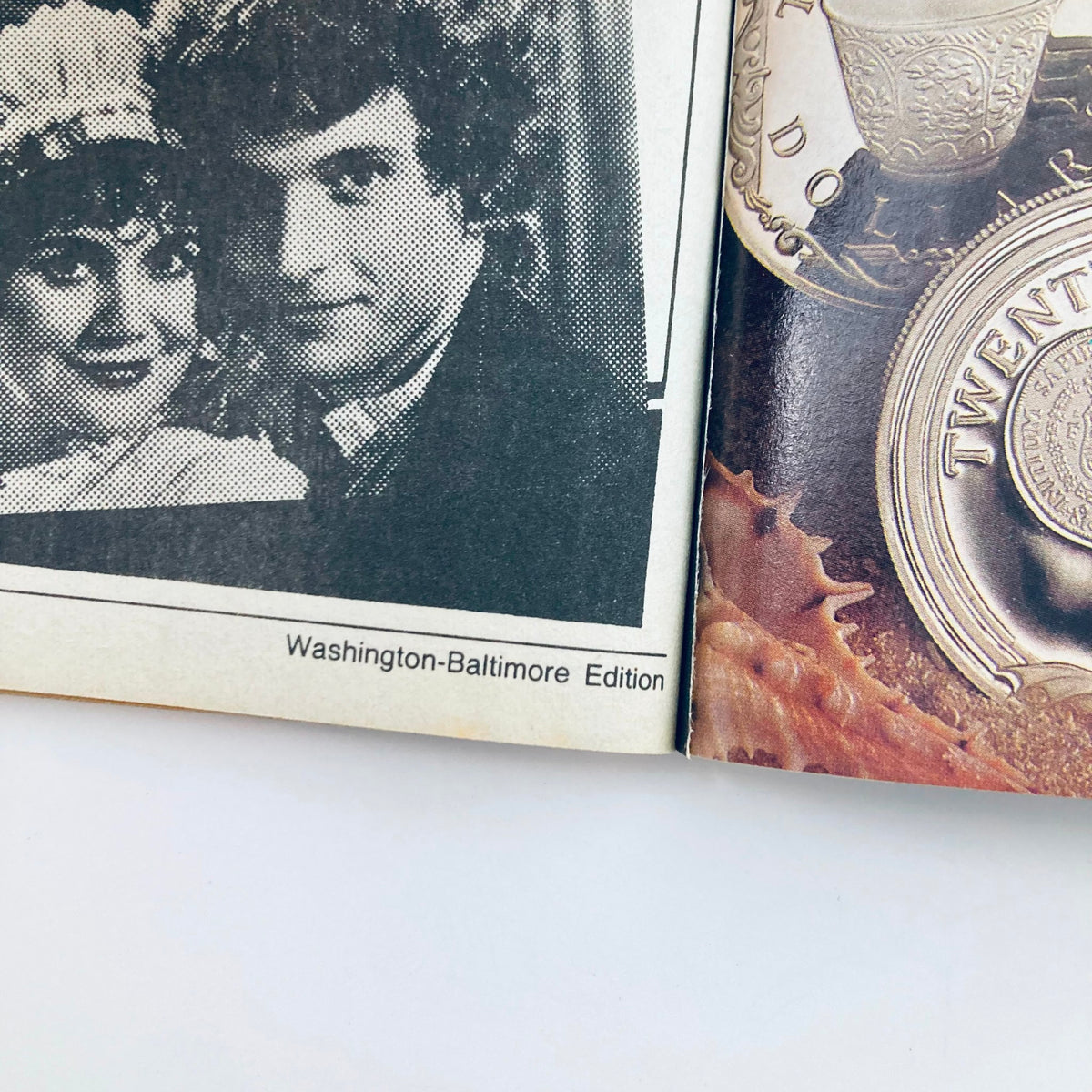 Interior page of TV Guide Magazine January 10 1987, showing a black and white photo and text relevant to the Washington-Baltimore Edition.