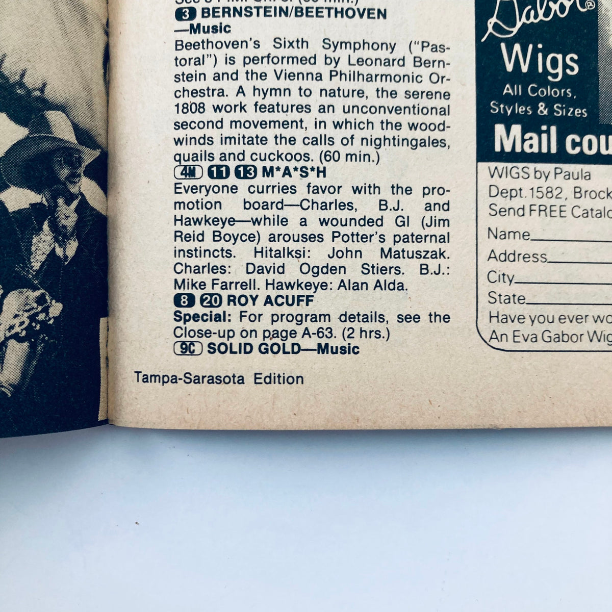 Inside page of TV Guide Magazine February 27 1982 showcasing television program listings and advertisements. The page provides a glimpse into the entertainment landscape of the era.