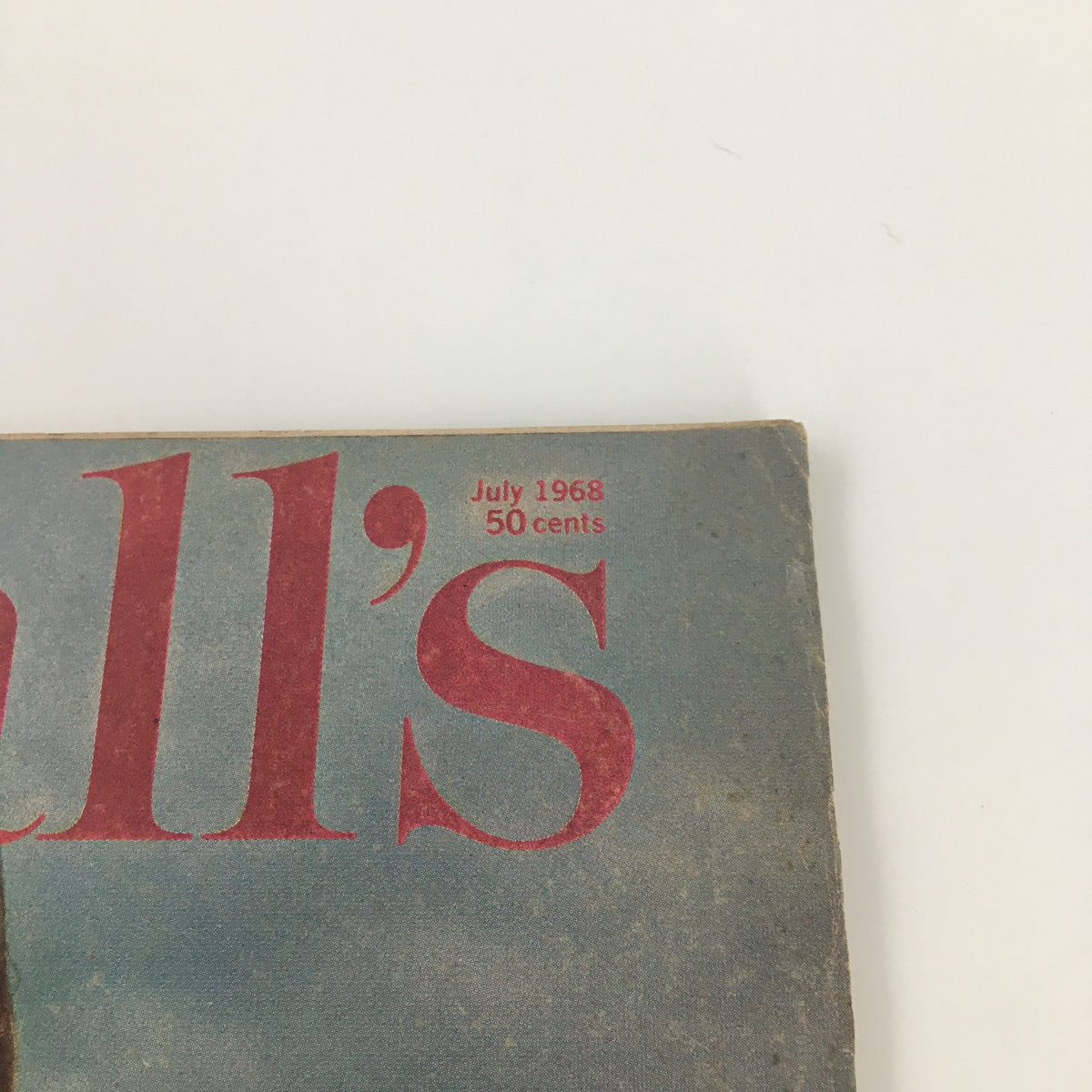 Vintage McCall's Magazine July 1968 featuring the title prominently, celebrating American culture and music.
