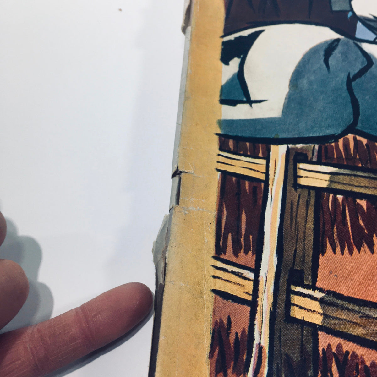 Close-up image of the spine of The New Yorker November 17, 1951 magazine showing minor wear and tear.