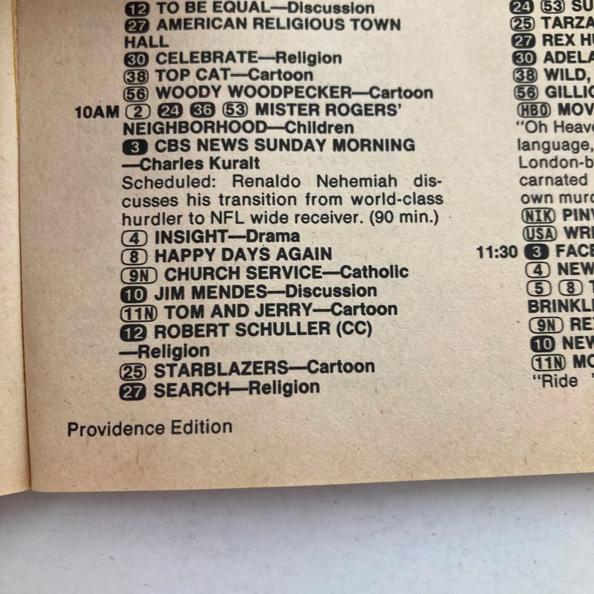 The TV Guide Magazine from December 11, 1982 featuring program listings including 'Mister Rogers' Neighborhood', 'Tom and Jerry', and 'Happy Days Again'. The magazine emphasizes its pristine condition and historical significance as a collectible item.