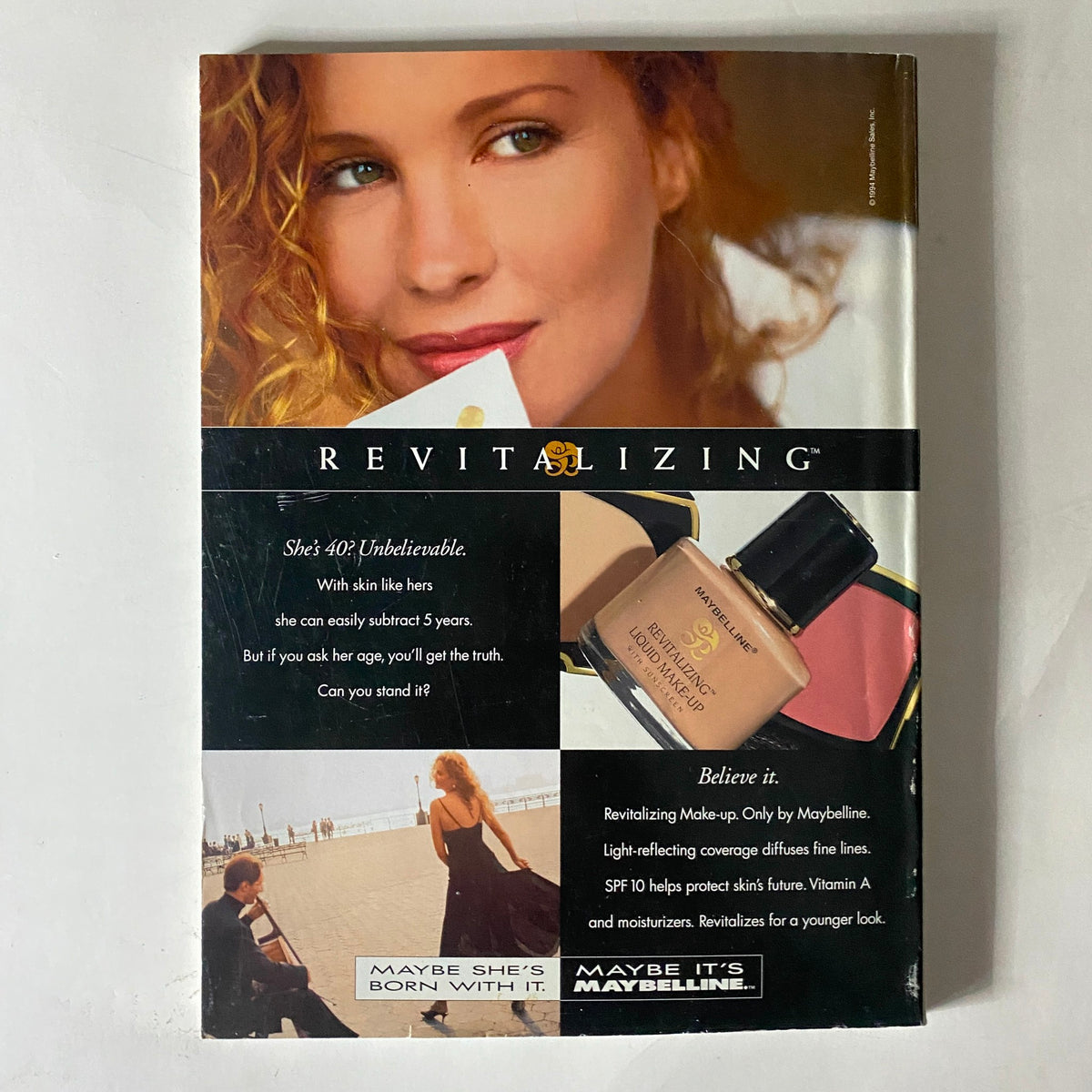 Vogue Magazine January 1995 Karen Mulder Cover No Label VG