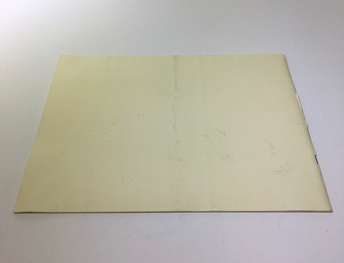 Back cover of the 1980 Pucci Designer Continental Series Mark VI Car Sale Brochure, featuring a plain design.