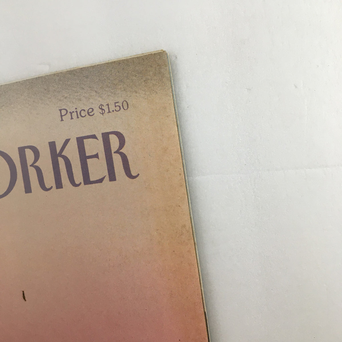 Close-up of The New Yorker magazine cover dated February 4 1985, displaying the title and price of $1.50.