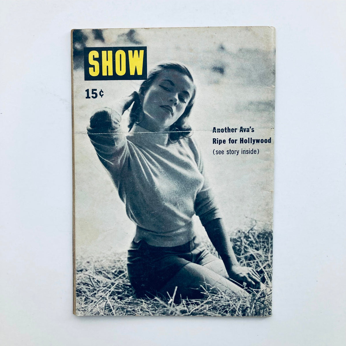 Another cover design of VTG Show Magazine August 1955 Vol 3 No. 12 Zsa Zsa Gabor depicting another vintage aesthetic from the era.