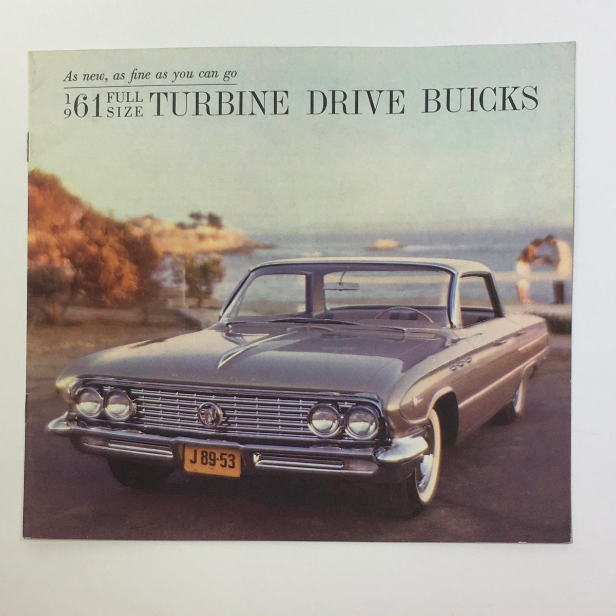 1961 Turbine Drive Buicks Electra 225 cover showcasing the classic car design with a scenic background.