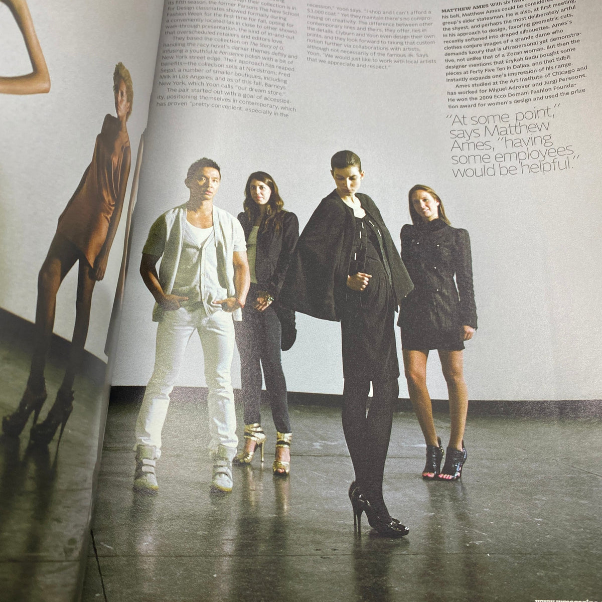 W Magazine July 2009 featuring a fashion editorial with models showcasing contemporary styles, reflecting the glamor of the time.