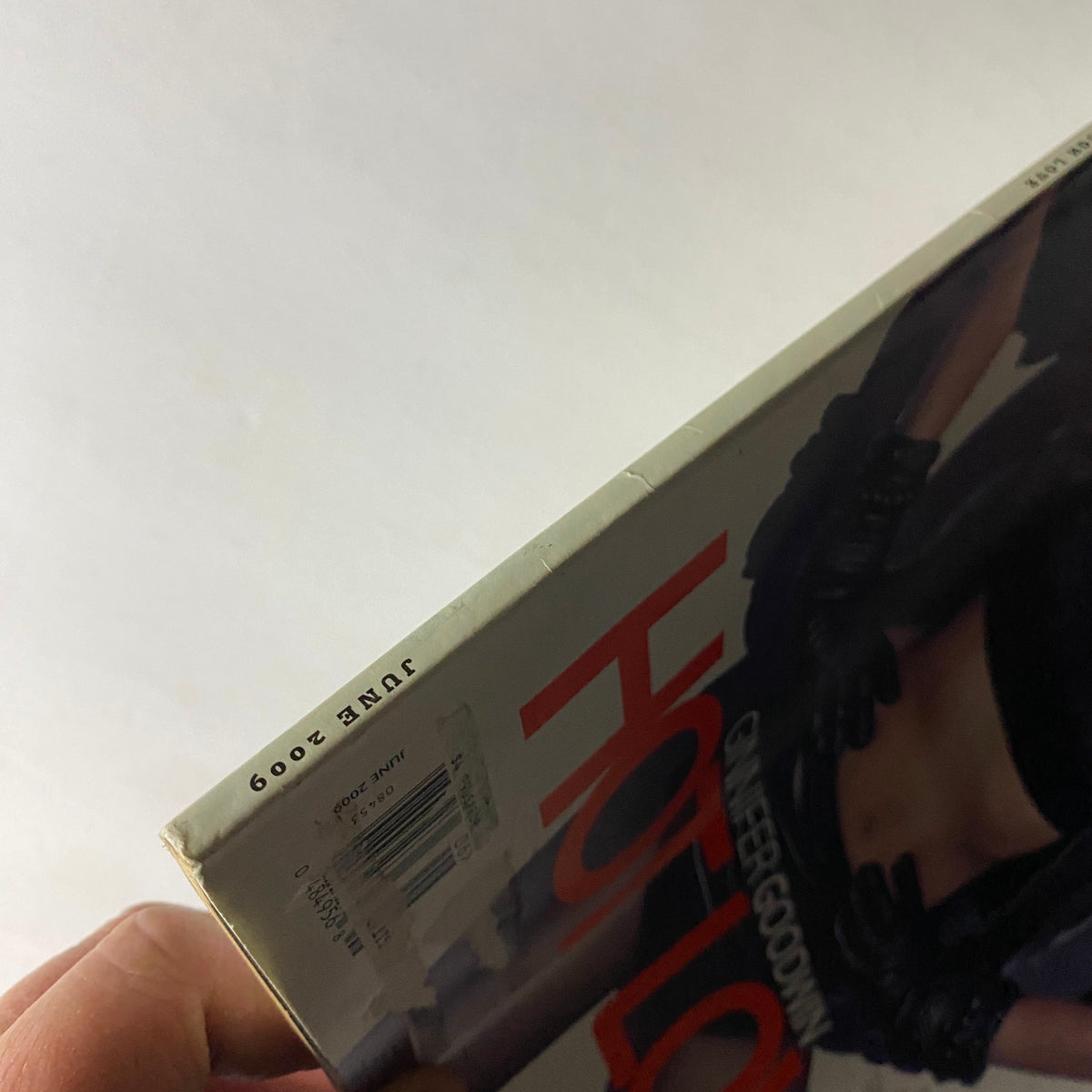 Side view of the W Magazine June 2009 issue showing the date 'June 2009', highlighting its vintage nature and collectible status.
