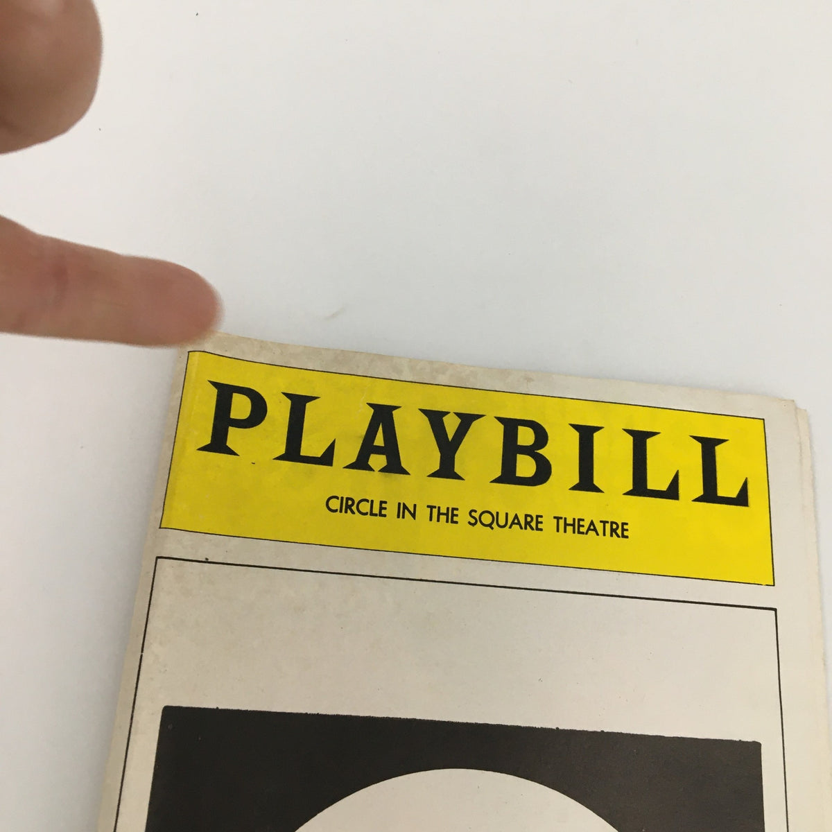 1975 Playbill from Circle In The Square Theatre featuring the title 'PLAYBILL' prominently displayed.