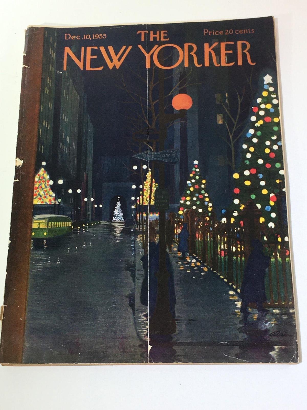 The New Yorker December 10 1955 Full Magazine Theme Cover by Alain