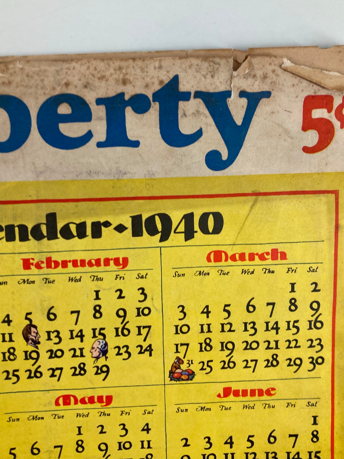 Vintage Liberty Magazine January 6 1940 Economize of Face Insolvency No Label
