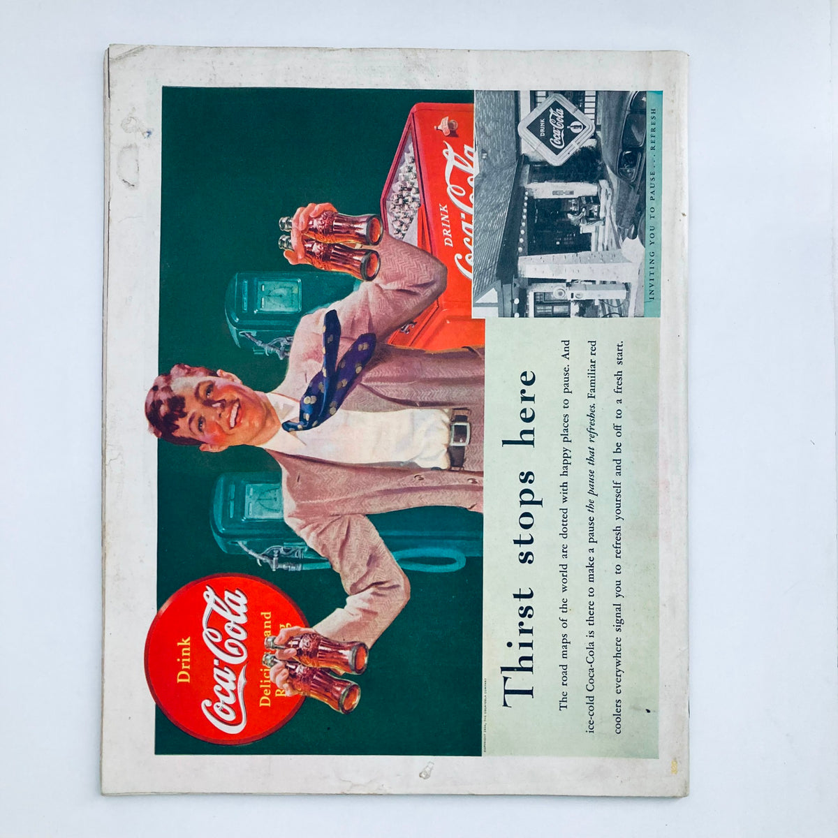 The Saturday Evening Post Magazine April 15 1939 featuring an advertisement for Coca-Cola, emphasizing vintage marketing from the 1930s era.